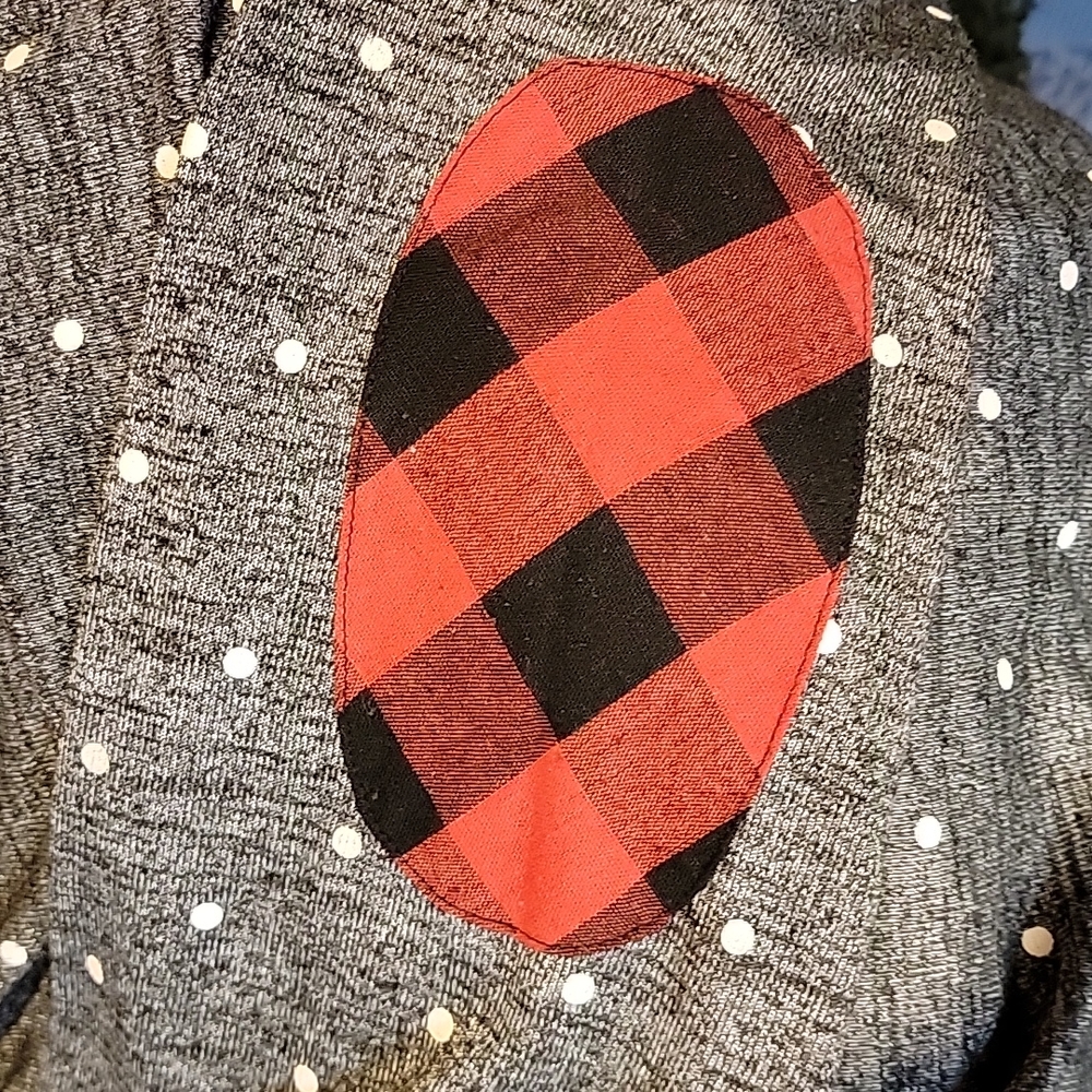 Hazel Blues Polka Dot and Buffalo Plaid - Picture 3 of 4
